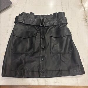 Banana Republic Black Mini Cargo Skirt
